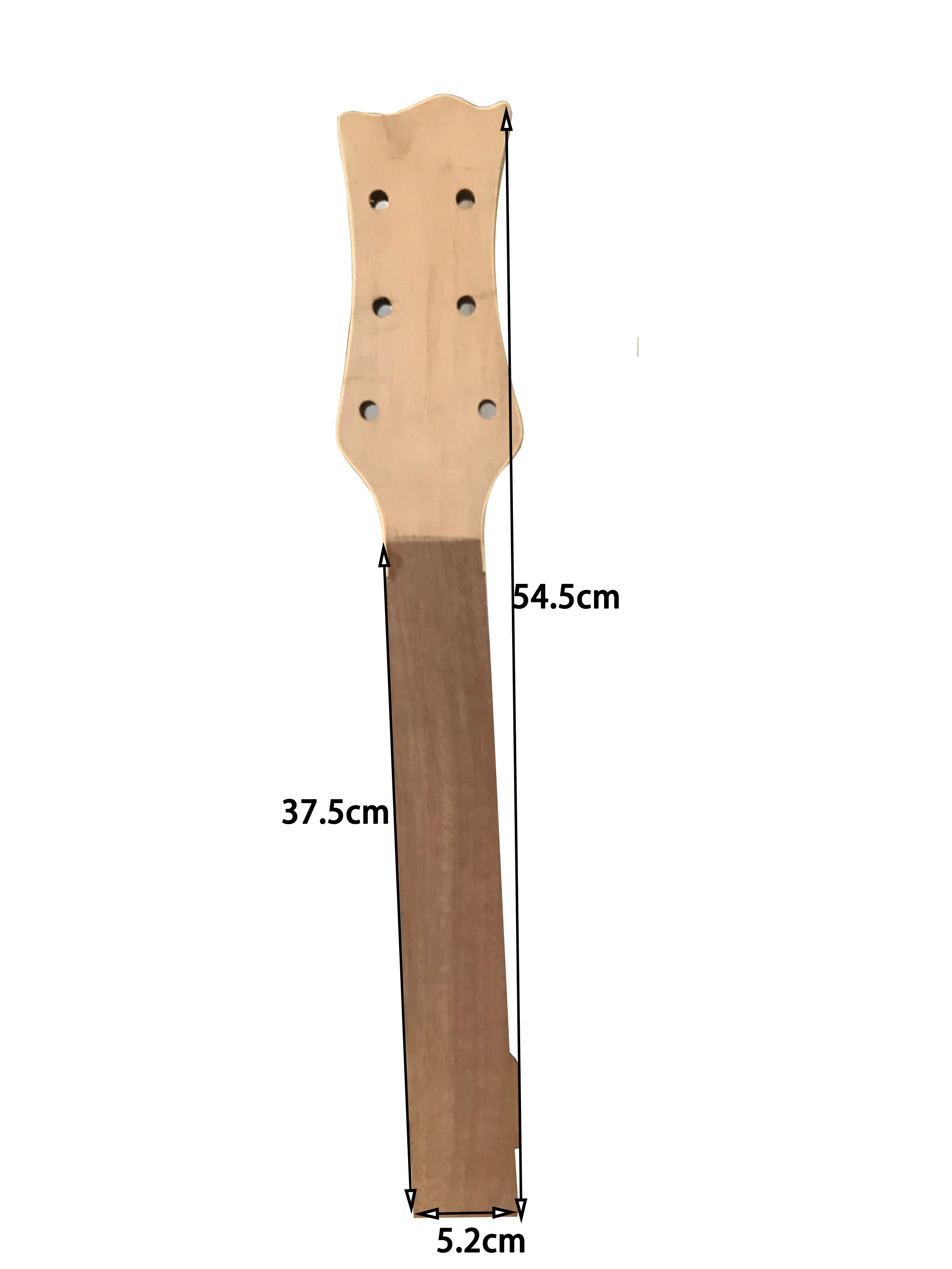 Mahogany Acoustic Guitar Neck Part, Luthier Tool, Accessory for Classical Folk Guitar, Unfinished DIY Replacement, High Quality