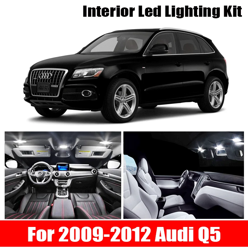 

21x белые внутренние светодиодные светильник пы Canbus Kit для 2009 2010 2011 2012 Audi Q5 аксессуары для Карты Купольная лампа для подсветки номерного знака