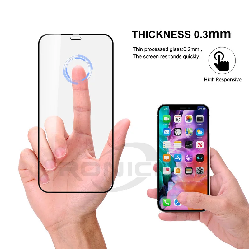 

3D Full Cover Glass For iPhone 12 11 Pro Max 12 mini XR X XS Max Tempered Glass Screen Protector For iPhone 6 6s 7 8 Plus SE2020