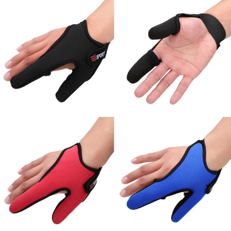 Fishing Gloves 2 Fingers Breathable Fishing Gloves Wearable Anti-Slip Thumb And Index Finger Gloves