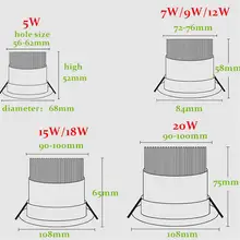 Dimmable LED Recessed Downlights #5