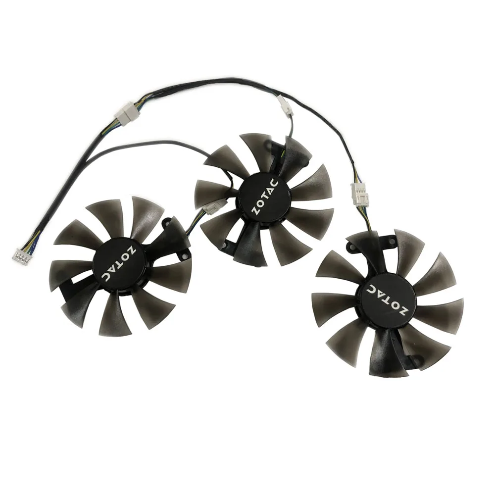 Video Graphics Cards Fan,VGA GPU Cooler,3Pcs/set,GA91S2H,For ZOTAC GTX1070 GTX 1070 ZT-P10700I-10P