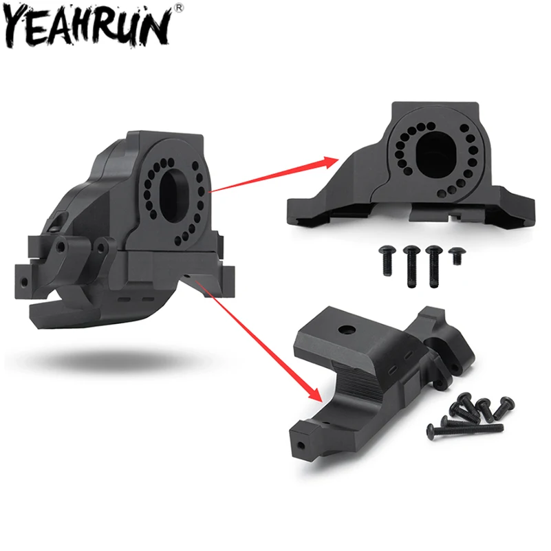 

YEAHRUN TRX4 Aluminum Alloy Motor Mount Heat Sink Base Holder for 1/10 RC Crawler Car Traxxas TRX-4 TRX-6 Upgrade Parts