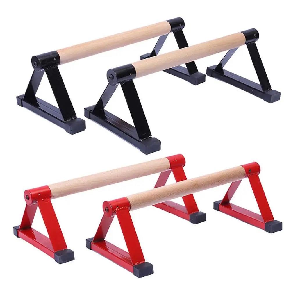 New Wooden Sport Push Up Stands Pushup Gym Exercise Training Chest Parallel Bar Double Rod Push-Up Stand Fitness Equitments