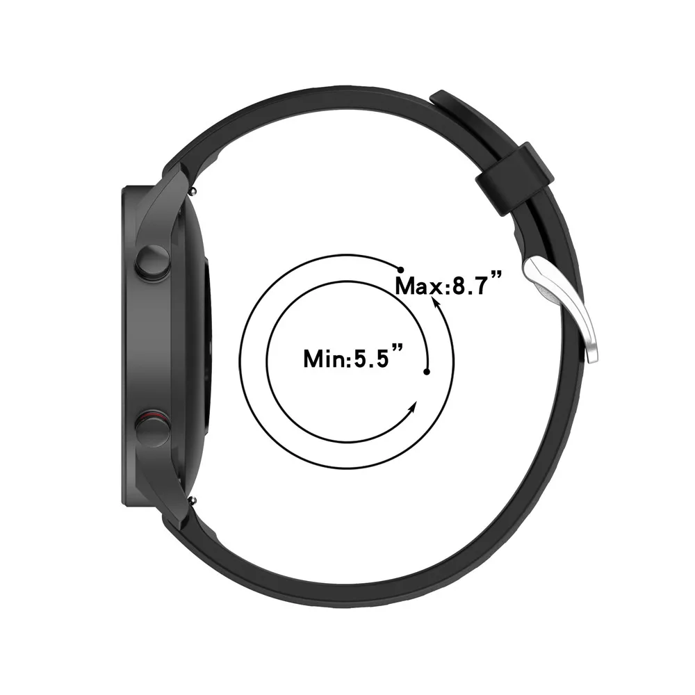 Behua 22mm pulseira de silicone para xiaomi cor esporte banda pulseira para xiaomi haylou rt ls05s para yamay sw022 pulseira de pulseira