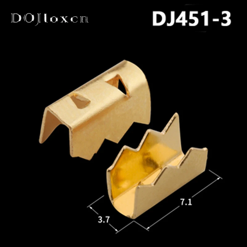 50 Pcs lot Shark Tooth-Shaped Crimping Terminal Brass Wire Buckle Connector 451-1 451-2 451-3 451-4 0.2-4mm2