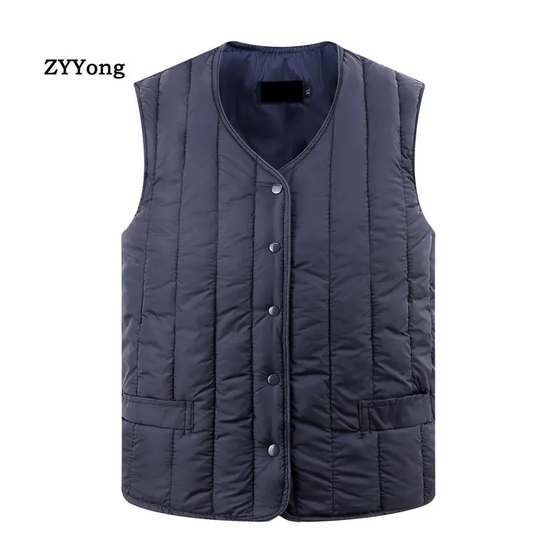 Vest Men New Autumn Winter Warm Cold Protection Sleeveless Jacket Army Waistcoat Fashion Casual Down Feather Coat