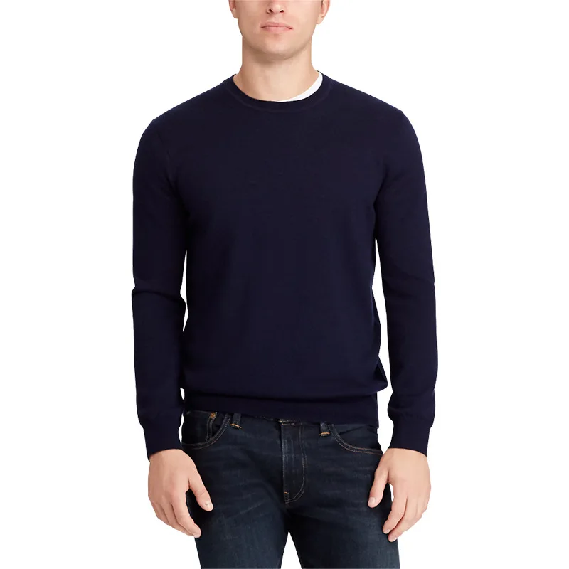 

8507 Men's All-Match Sweater Pullovers Fall Winter Warm Cotton Round Neck Long Sleeves Comfortable Casual Fashion Male Knitwear