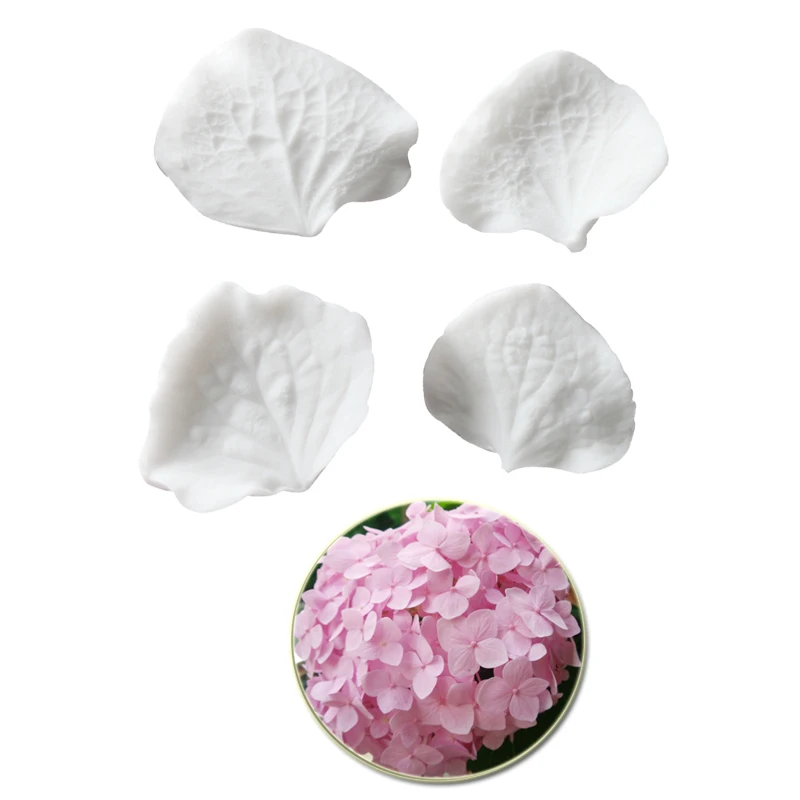 Hydrangea & Orchid Leaves Silicone Cake Mold Gumpaste Mold, Sugarcraft  Cake Decorating Chocolate Tools M2173