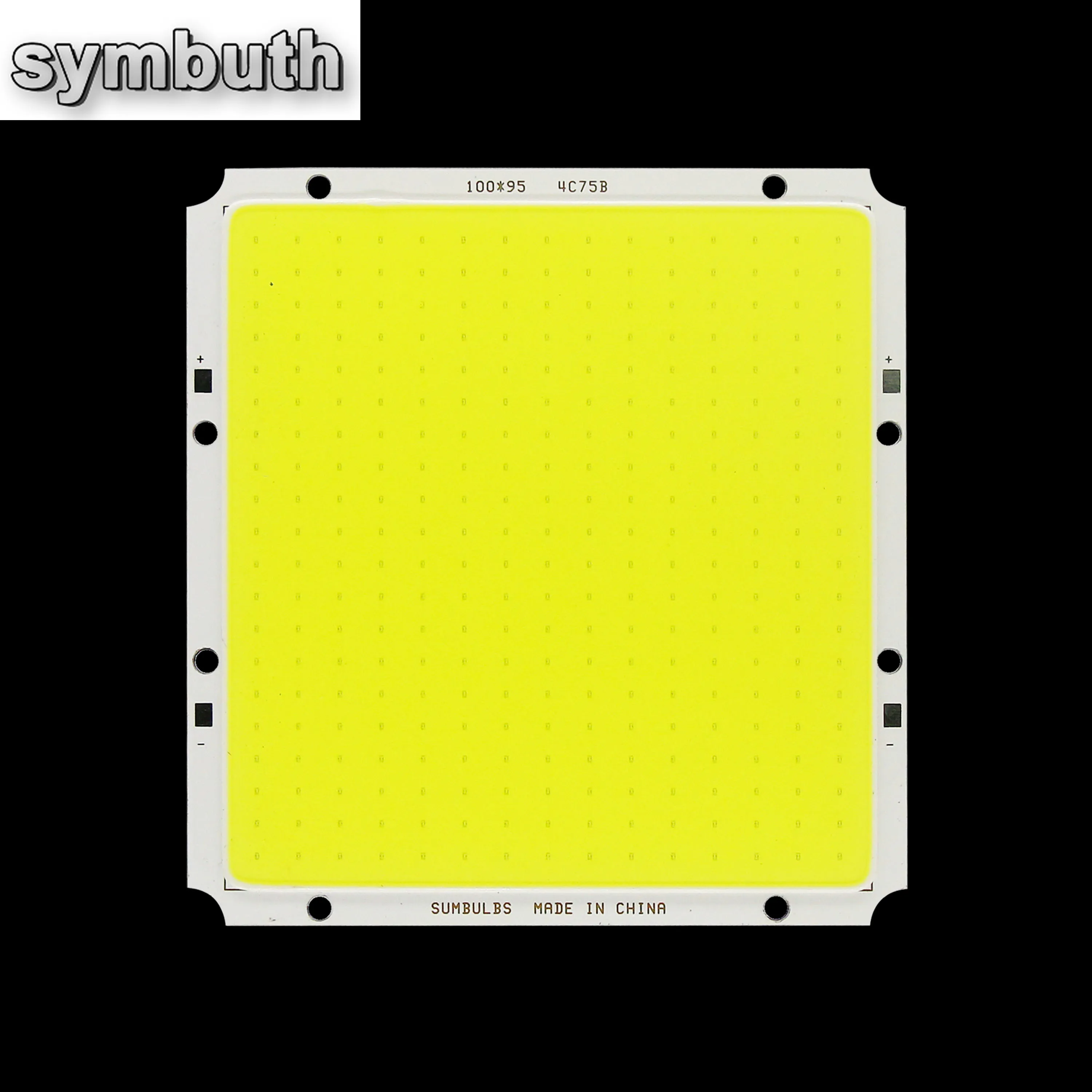 5 Buah Lampu Panel COB LED Strip Bohlam Lampu COB Modul Lampu Kerja Kecerahan Tinggi Lembut 100X95Mm 12V 50W 5000LM