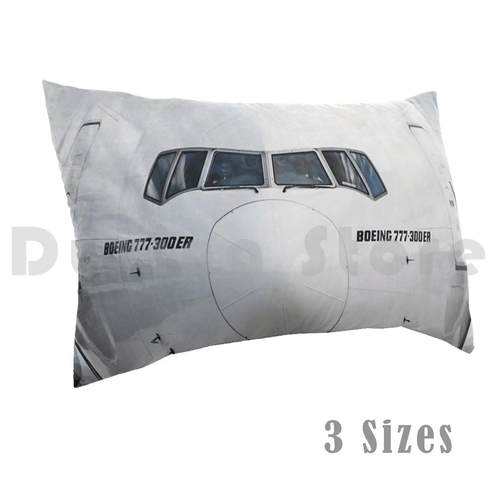 

Boeing 777 Nose View Pillow Case DIY 50*70 Aviation Civil Aviation Boeing 777 Airbus Commercial Cool