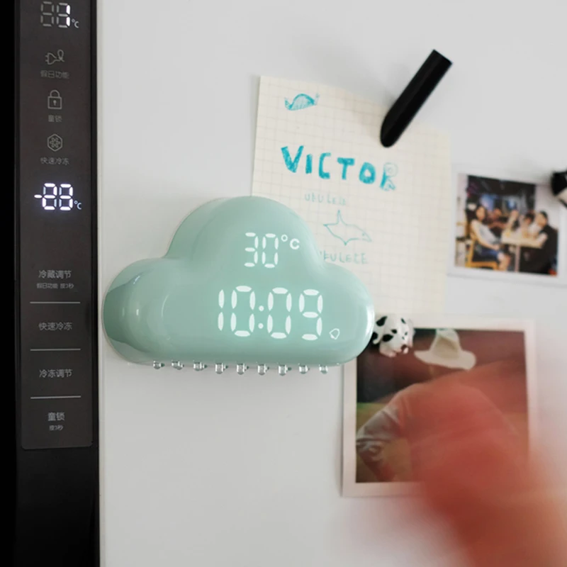 C2-Réveil lumineux LED avec commande vocale pour enfant, horloge numérique de bureau, USB 62