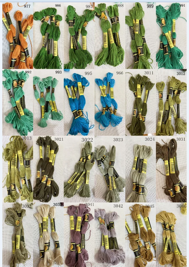CXC threads similar dmc977-3046 color 10 pieces cross stitch threads cross stitch embroidery thread threads colors 07