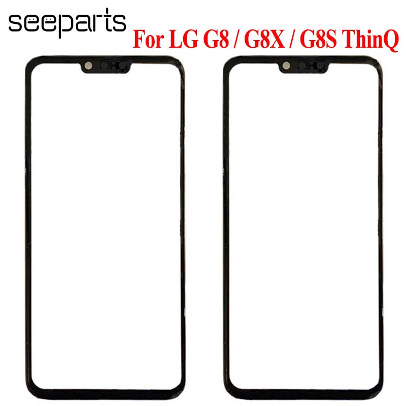 

Для LG G8S ThinQ Переднее стекло Для LG G8 ThinQ Наружное стекло Переднее стекло Панель экрана Запасные части G8X ThinQ Наружное стекло