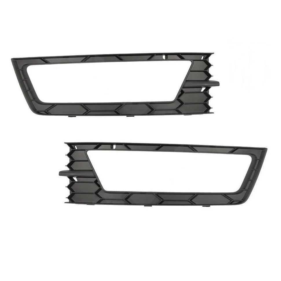 For Skoda Rapid Spaceback 2013 2014 2015 2016 2017 Car-Styling Front Bumper Fog Lamp Light Lower Grille Cover With Hole