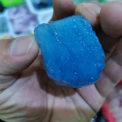 1pcs Natural Aquamarine Quartz Beryl Gemstone Crystal Stone Mineral Specimen Hand-carved Materials for Jewellery Making