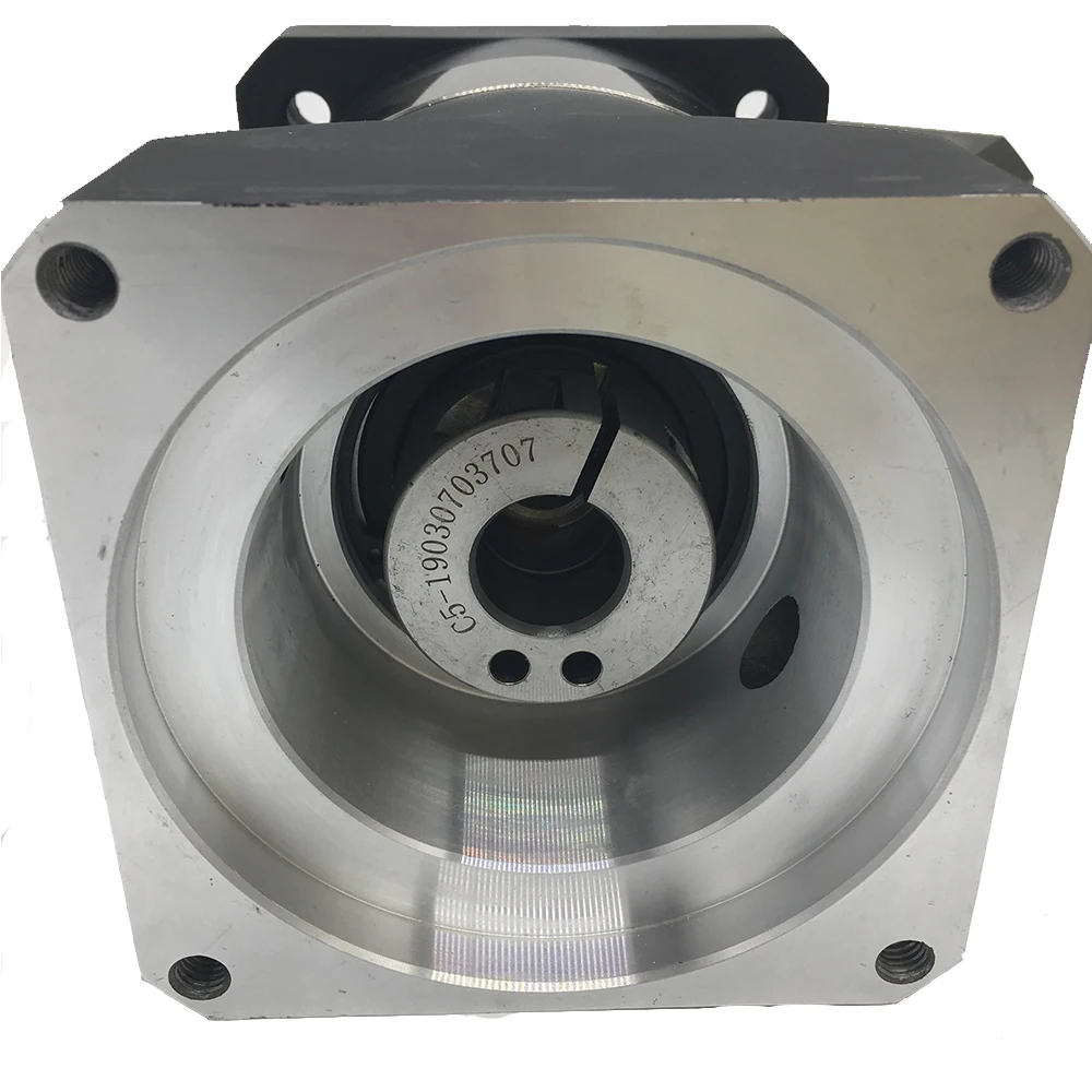100:1 NEMA32 80 millimetri Riduttore Epicicloidale Rapporto di Velocità 100 di Alta Precisione Gearbox Reducer 20 MILLIMETRI di Uscita 6000rpm per il Servo motore di CNC