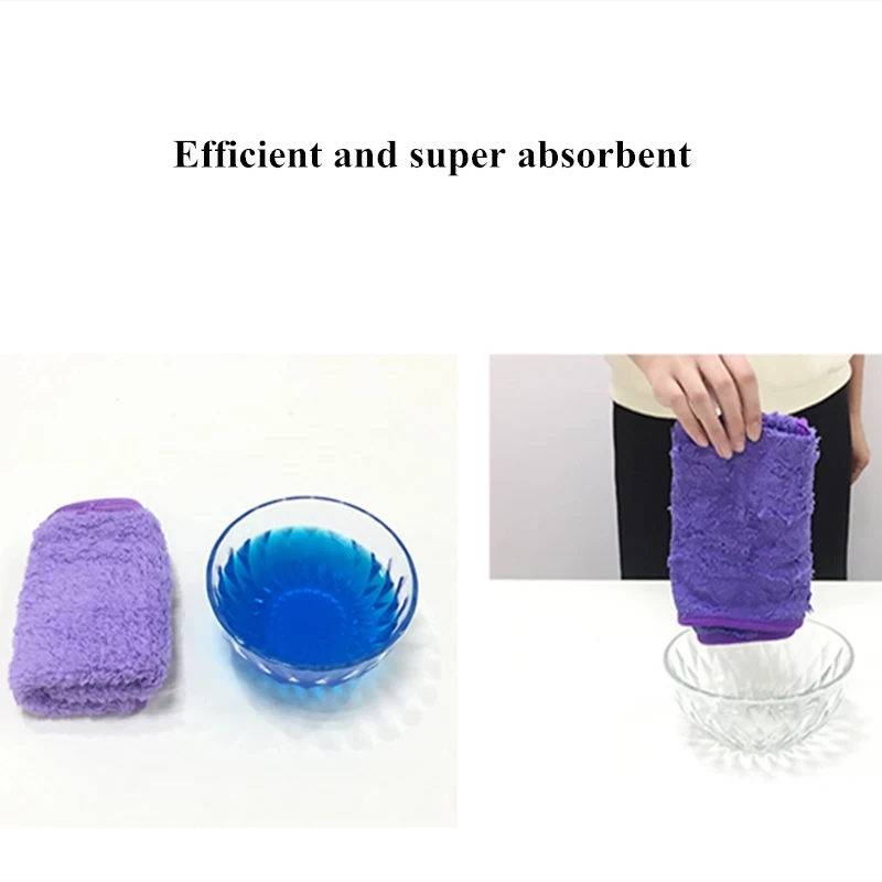 Efficient Super Absorbent Microfiber Cleaning Cloth Kitchen Anti-grease wiping rags home washing dish kitchen Cleaning towel rag