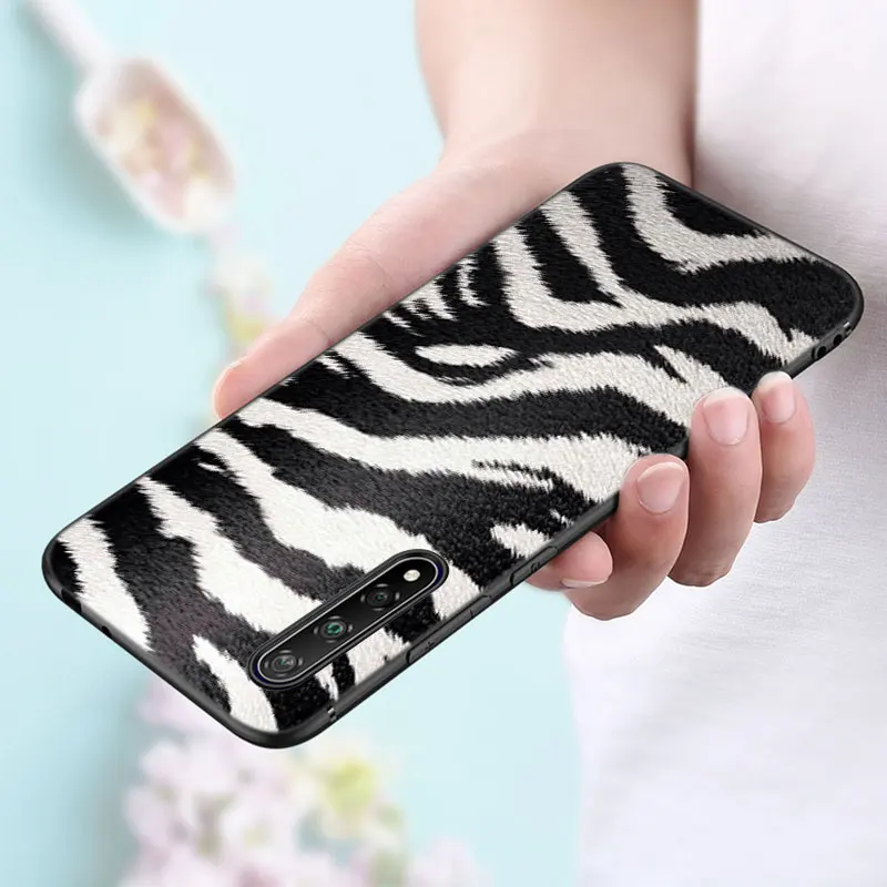 Cartoon Zebra Pattern Phone Case For Huawei  Y9A Y7A Y9S Y8S Y6S Y5P Y6P Y7P Y8P Y5 Lite Y6 Y7 2018 Y9 Prime 2019 Black Cover