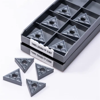 Oryginalne 10 sztuk TNMG 160404   TNMG 160408   TNMG 220404   TNMG 220408   IC907 IC908 Płytki węglikowe tokarskie TNMG 160404 160408 220404 220408