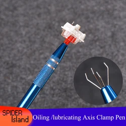 CNC Metal Axis Clamp Lubricating Pen Clamp Mechanical Keyboard Oil Lubricating shaft clamp Oiling  Cherry Gateron Switch Tool