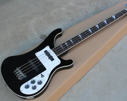 Factory Outlet-4 Strings Black/White  Electric Bass with 22 Frets,Rosewood Fretboard,Providing Customized Service