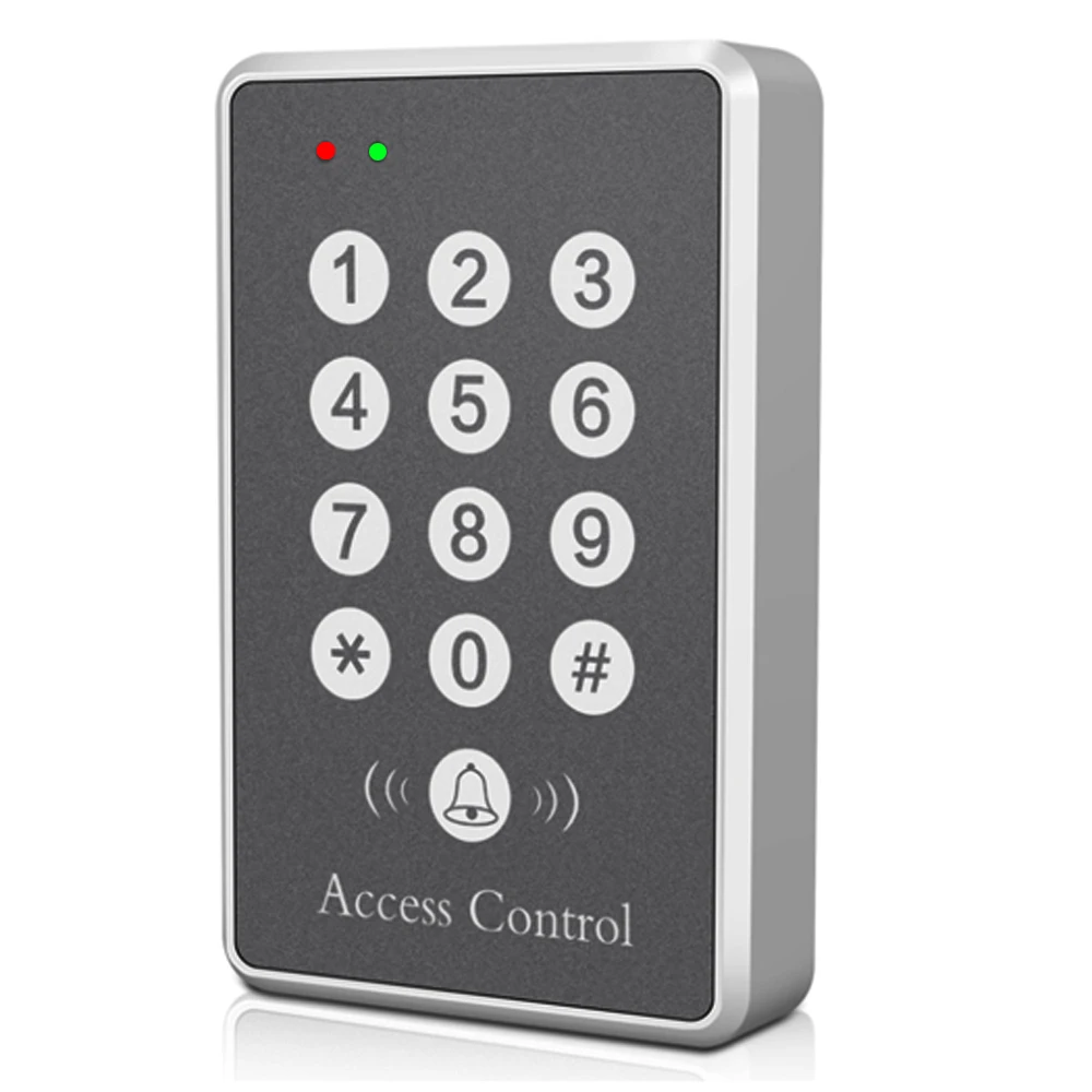 Access Control System Machine Security 125Khz RFID Proximity Entry Door Lock Entry Access Keyboard Silver fechadura digital