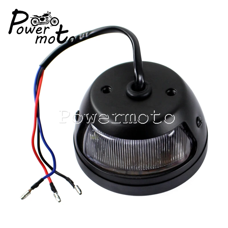 Réplica LED de luces traseras de motocicleta, lámpara de freno de parada Cafe Racer, luz de matrícula para Scrambler Cruiser XS650, Chopper Bobber