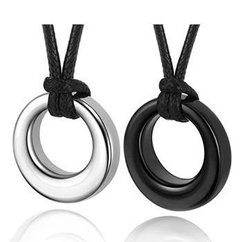 Eternity Circle of Life Edelstahl Feuerbestattung Schmuck Urne Halskette Asche Andenken Urne Anhänger Halskette