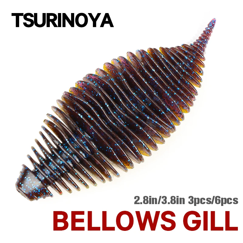 TSURINOYA Bellows Gill – Cebo blando Trilobite para lucio y lubina
