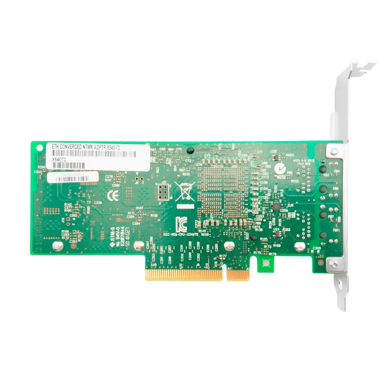 X540-T2 Intel X540 Chipset 10Gb/s Network Card 2 Port RJ45 10Gbase-T PCI-E 2.0 X8 NIC, QC 100% Passed, Low Profile &High Bracket