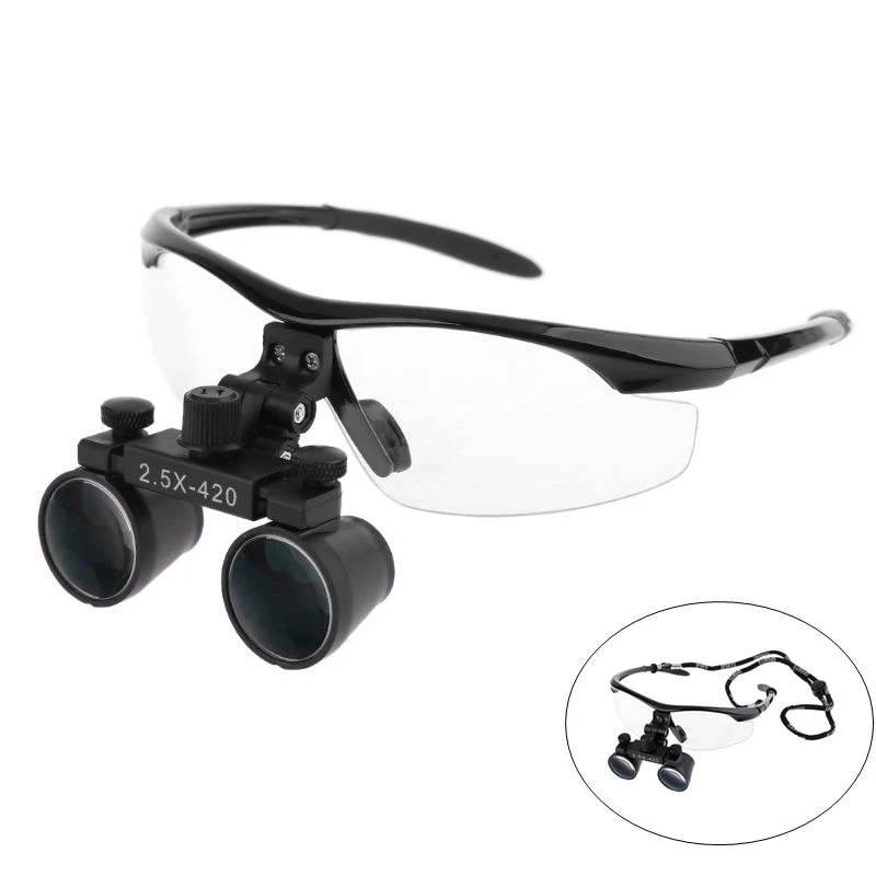 

2.5X Magnification Dental Loupes Dentist Binocular Magnifier Dentistry Surgical Optical Glass Lens for Surgery Medical Operation