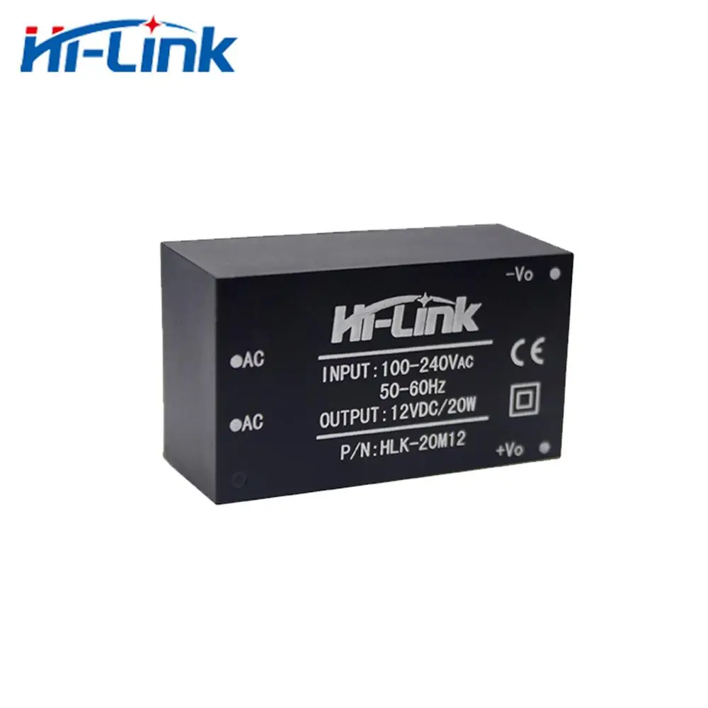 Hi-link電源モジュール,オリジナル,シングルDC出力,85-265vacから20w,12v,HLK-20M12