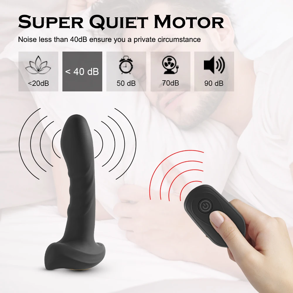 Remote Control Anal Plug Vibrator Prostate Massager Male Butt Plug Dilator Prostata Stimulator Anal Sex Toy for Woman and Man