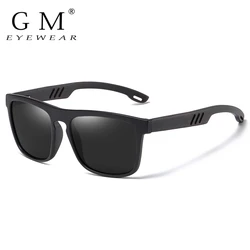 GM Retro Sports Style Polarized Wooden Sunglasses Black Driving Outdoor Square Sunglasses Brand For Men And Women For 5090