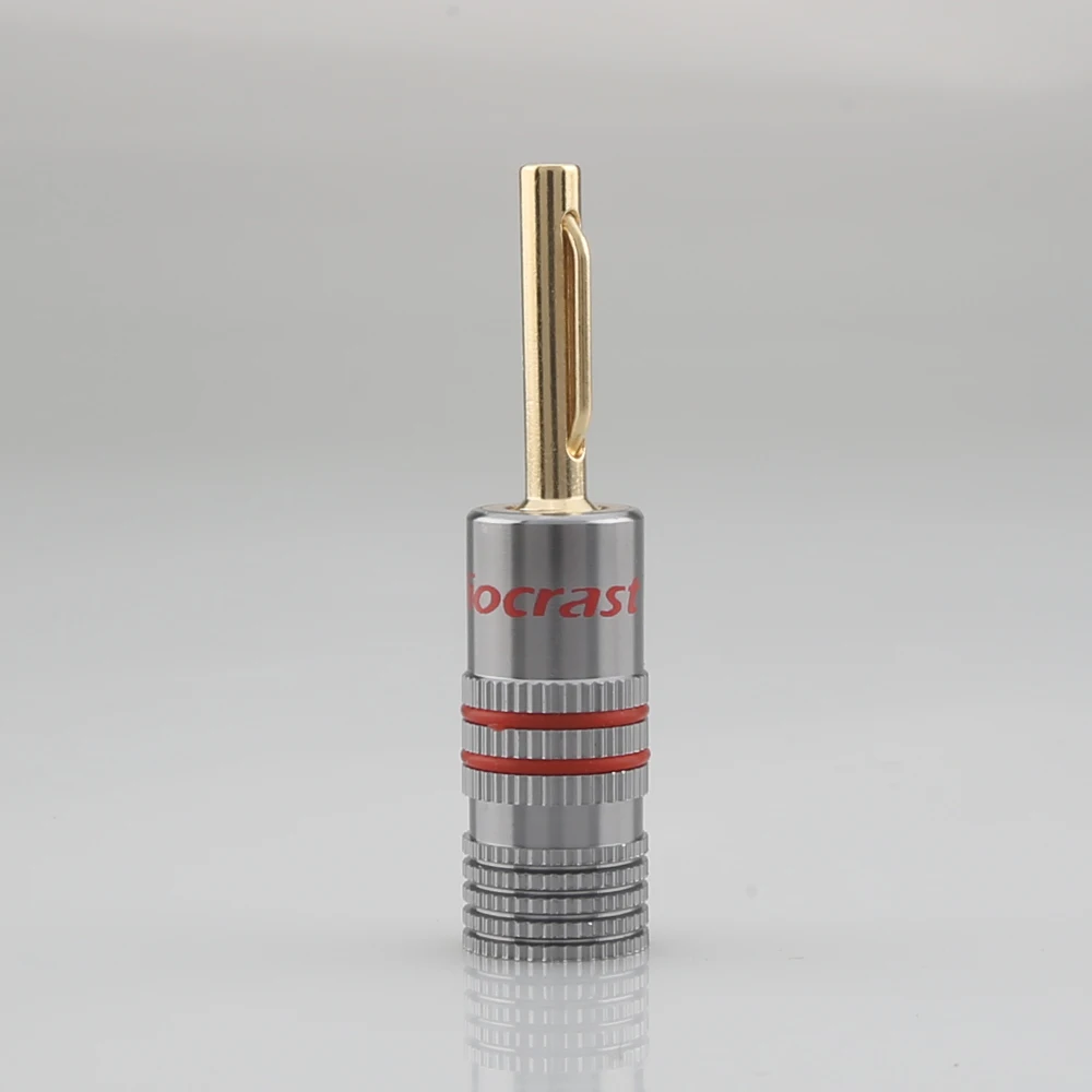 Audiocrast Bh838G HIFI กล้วยปลั๊กลำโพงปลั๊กแจ็คสายลำโพงสายไฟปลั๊ก