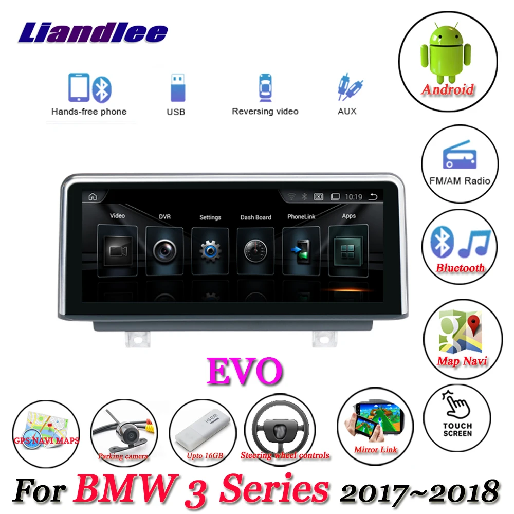 

For BMW 3 Series 2017-2018 Original EVO System Android 10.0 Player Multimedia Carplay Androidauto GPS Navigation HD Screen