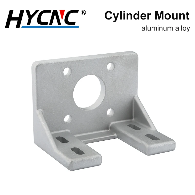 1PC Cylinder Mounting Plate Positioning Cylinder Mounting Flange Bracket CNC Milling Machine Aluminum Cylinder Fixing Bracket