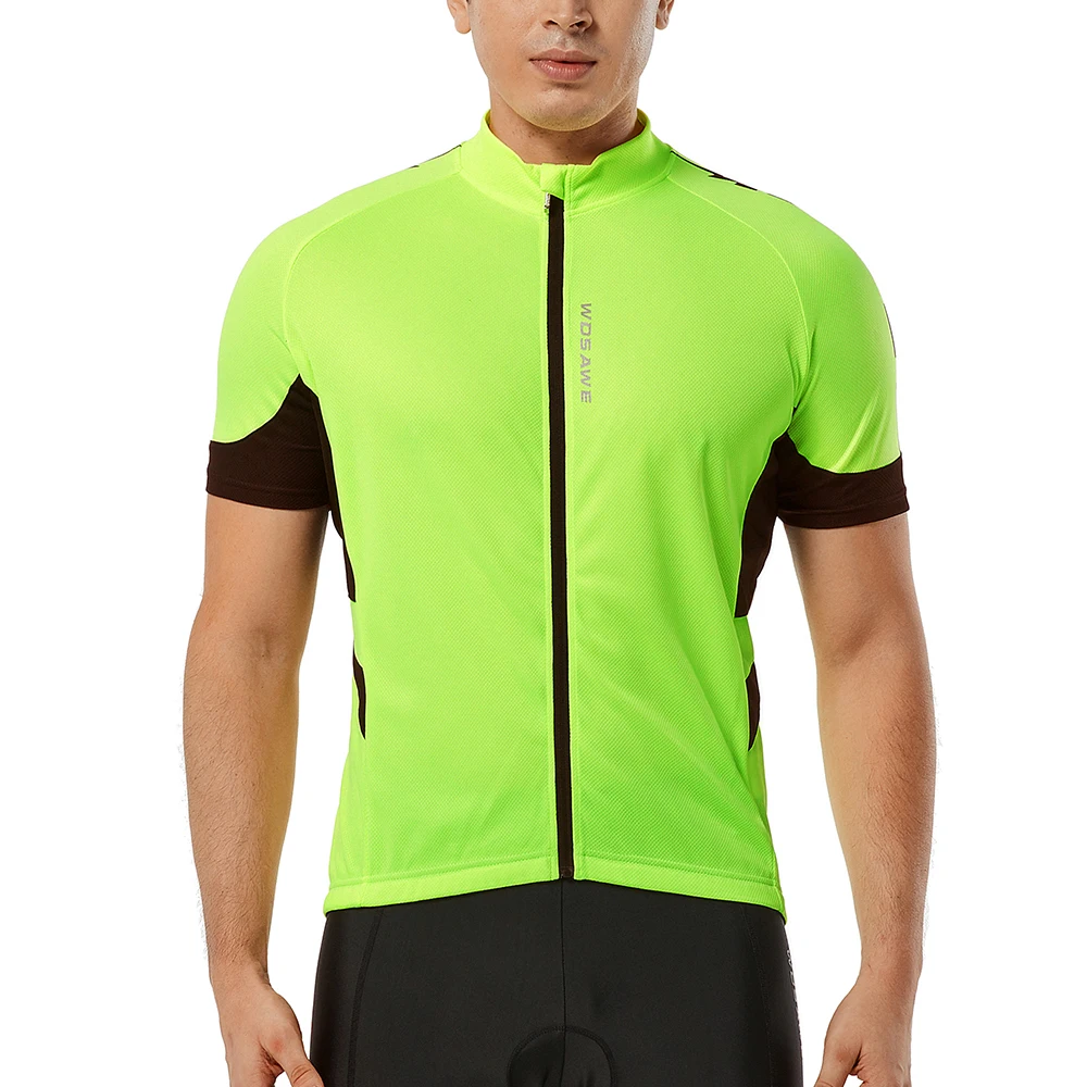 WOSAWE-Jersey de ciclismo para hombre, ropa de manga corta, transpirable, de secado rápido, para verano