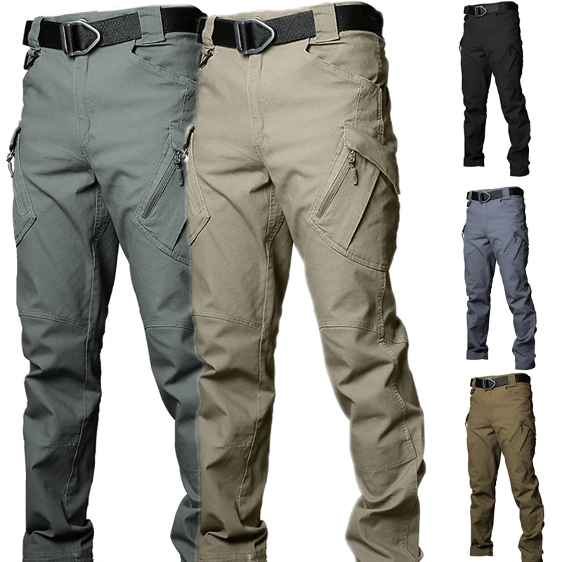 

City New Tactical Trousers Cargo Pants Men swatt Combat Men Trousers Male Casual Multi Pocket Durable Elastic Cotton Pants