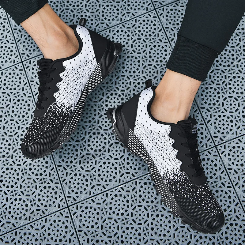 SMS New Men Running Shoes Breathable Outdoor Sports Shoes Lightweight Sneakers Summer Comfortable Zapatillas Training Footwear