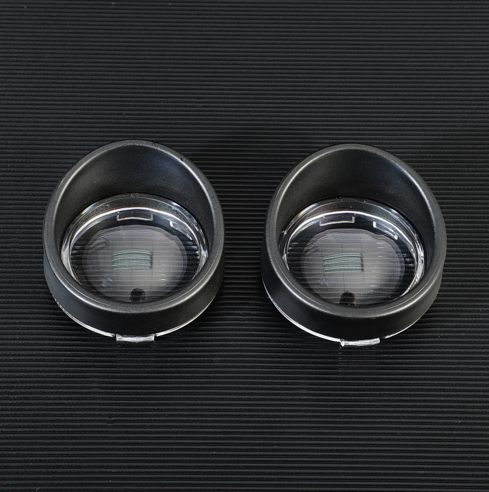 

Matte black Visor-Style Turn Signal Bezels w/Clear Bullet Lens for Harley DYNA Sportster 883XL 1200XL Road King