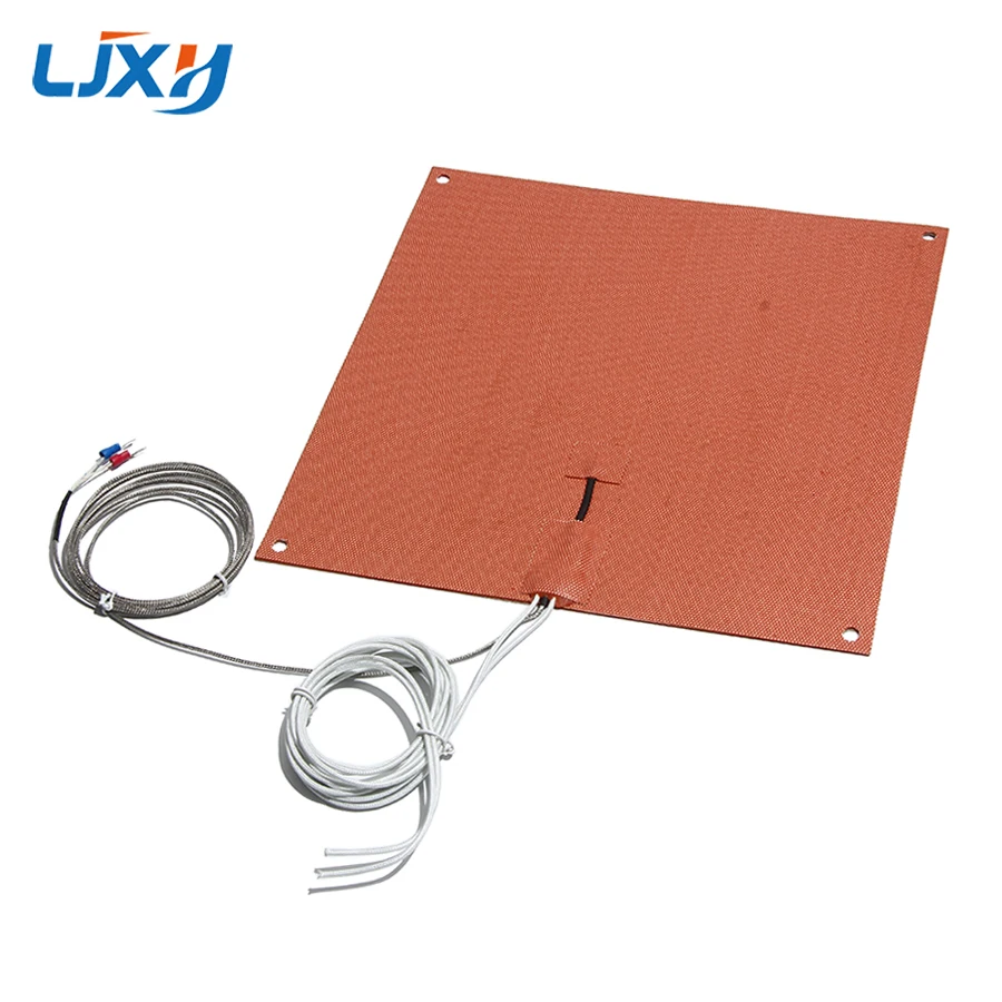 LJXH 200mm K-type Thermocouple 3D Printer Heater Polyimide Film Silicone Rubber Coated Fiberglass Insulation Wire Max 260℃/500℉