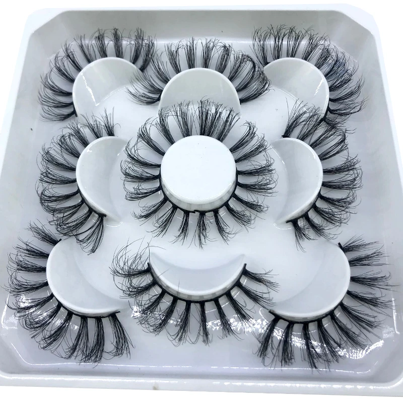 5 Paar flauschige Wimpern 8–25 mm 3D-Nerzwimpern lange dicke natürliche falsche Wimpern Großhandel Wimpern Anbieter Make-up Nerzwimpern – Detail 24