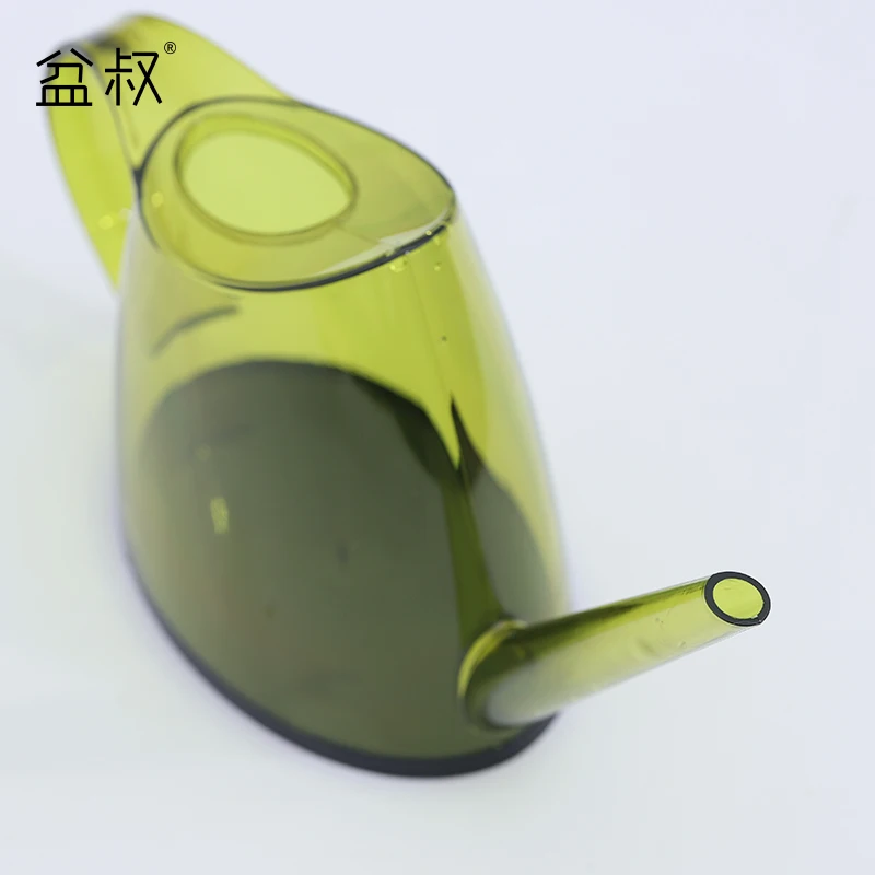Oval transparent long spout watering pot Potted watering device for home gardening flowers and green plants 1.4L