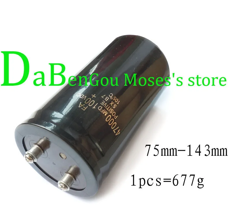 100v 33000uf 47000uf 68000uf 100000uf 150000uf High Quality Capacitance Low-ESR Audio Electrolytic Capacitor Radial +/- 20% 1pcs