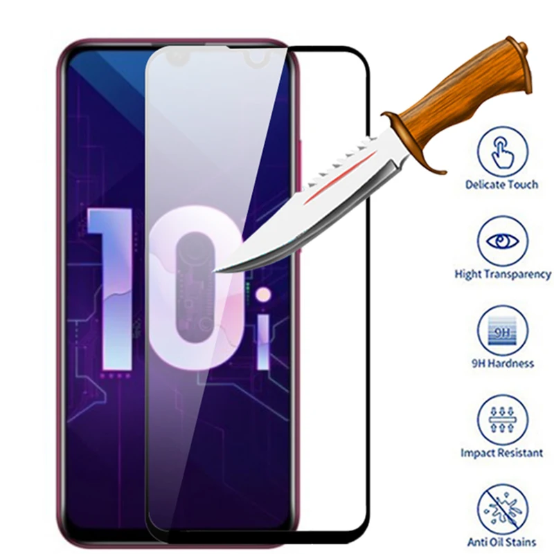 

2in1 Tempered Glass for huawei honor 10i huwei honer 10 i honor10i camera lens Protective Glas Screen Protector