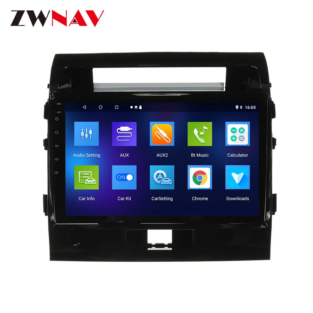 Android 13 4+128GB PX6 Car Multimedia player For Toyota Land Cruiser 200 2008-2015 car radio stereo GPS head unit touch screen