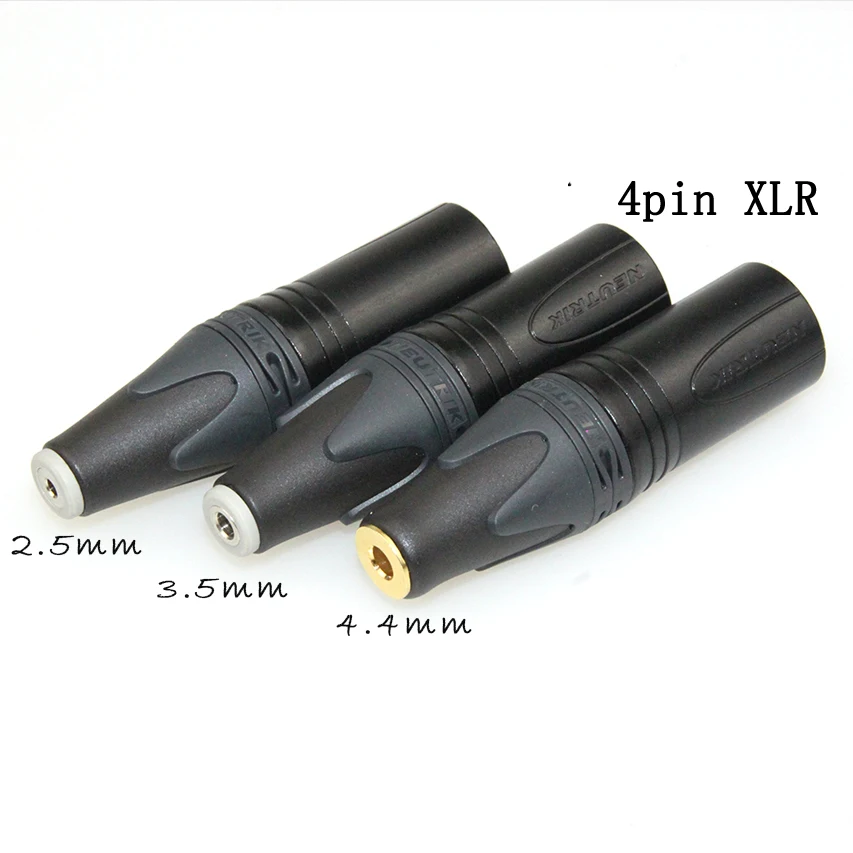 

3.5mm/2.5mmm/4.4mm Balanced Female to 4pin Balanced XLR Male Headphone Converter Adapter