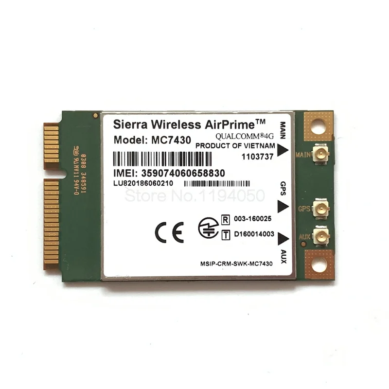 Sierra Wireless MC7430 LTE 4G Module FDD-LTE TDD-LTE CAT6 HSPA+ GNSS WWAN Card USB 3.0 MBIM interface 4G Card for APAC